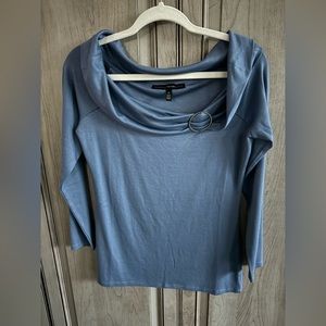 White House Black Market Top S/P Blue